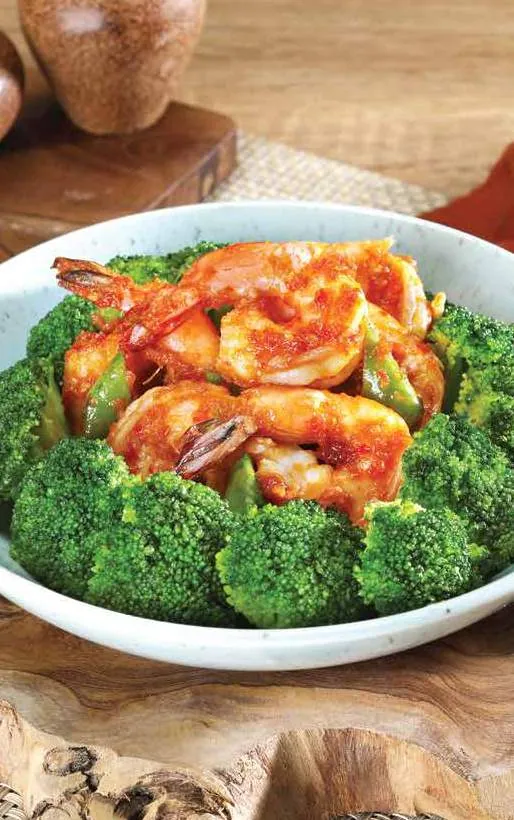 Broccoli Prawn with XO Sauce